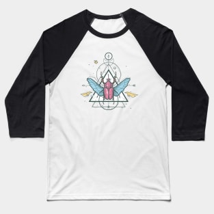 Graffiti Style Beetle and Triangles II Baseball T-Shirt